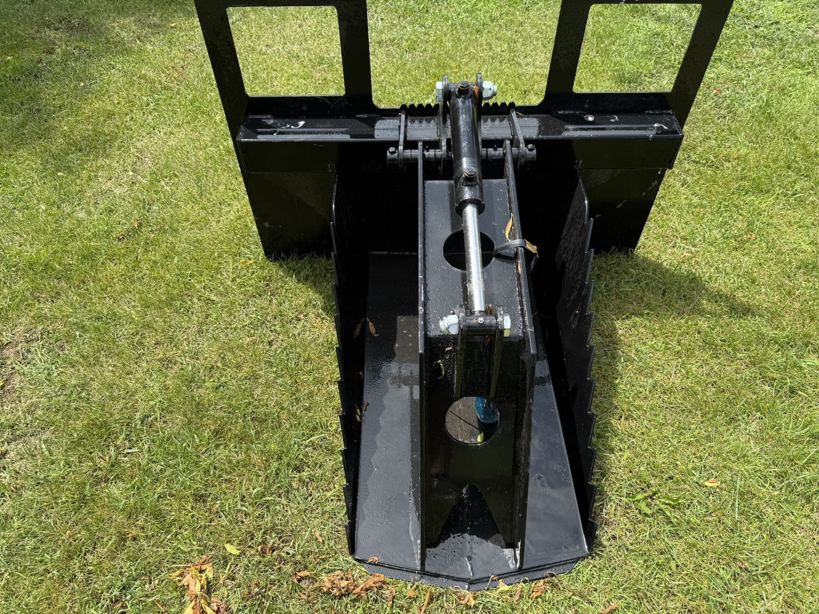 NEW KC Skidsteer Spade Grapple Digger Hydraulic Skidloader Quick Attach