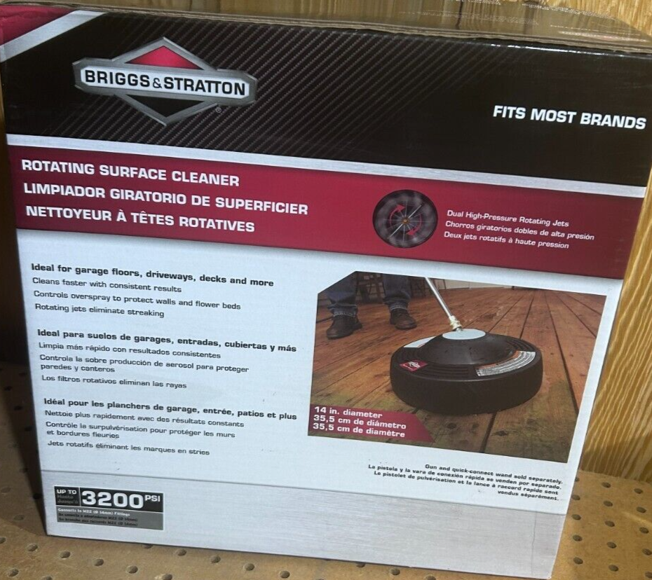 Briggs & Stratton 14 inch rotating surface cleaner up to 3200 psi #6288