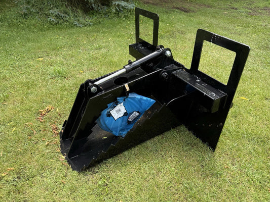 NEW KC Skidsteer Spade Grapple Digger Hydraulic Skidloader Quick Attach