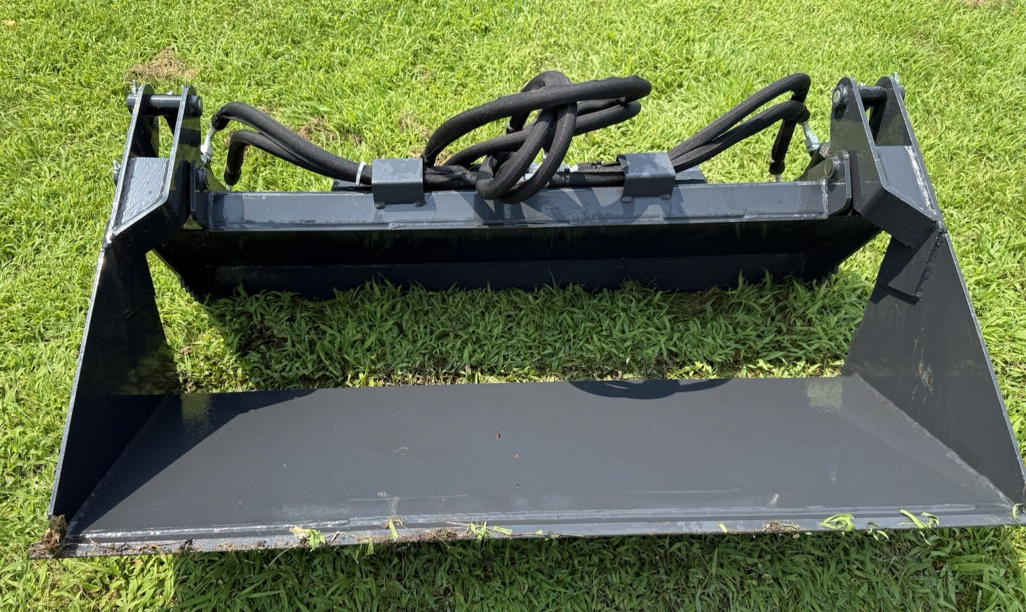 NEW 4 in 1 Combo Bucket MINI Skidloader 48" Quick Attach Hydraulic SkidSteer