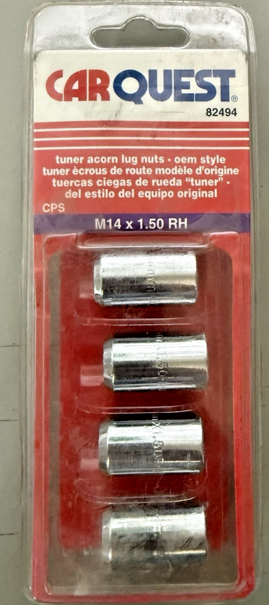 NOS Carquest Tuner Lug Nuts (Single pack of 4 Lug Nuts) M14x1.50 RH