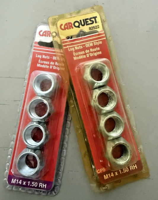 NOS Carquest 2-Pack (8 Lug Nuts Total) M14x1.50 RH 82522