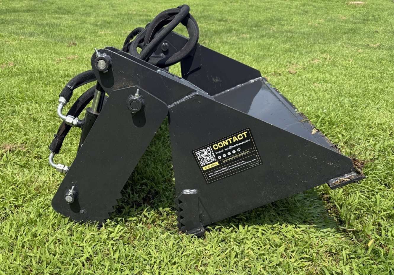 NEW 4 in 1 Combo Bucket MINI Skidloader 48" Quick Attach Hydraulic SkidSteer