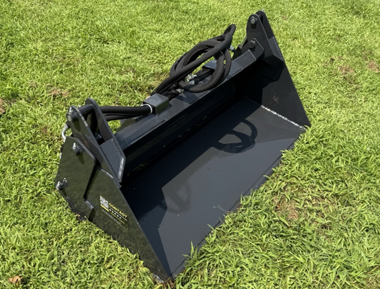 NEW 4 in 1 Combo Bucket MINI Skidloader 48" Quick Attach Hydraulic SkidSteer