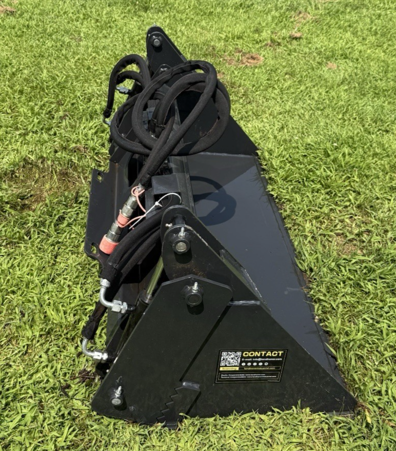 NEW 4 in 1 Combo Bucket MINI Skidloader 48" Quick Attach Hydraulic SkidSteer