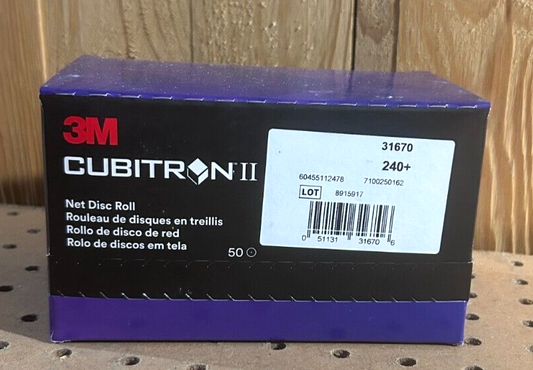 3M Cubitron II 50 pack net disc roll sandpaper 240 grit #31670