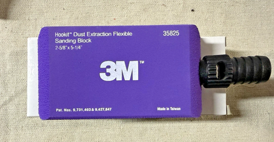 3M Hookit Dust Extraction Flexible Sanding Block #35825 Genuine 2-5/8 x  5 1/4"