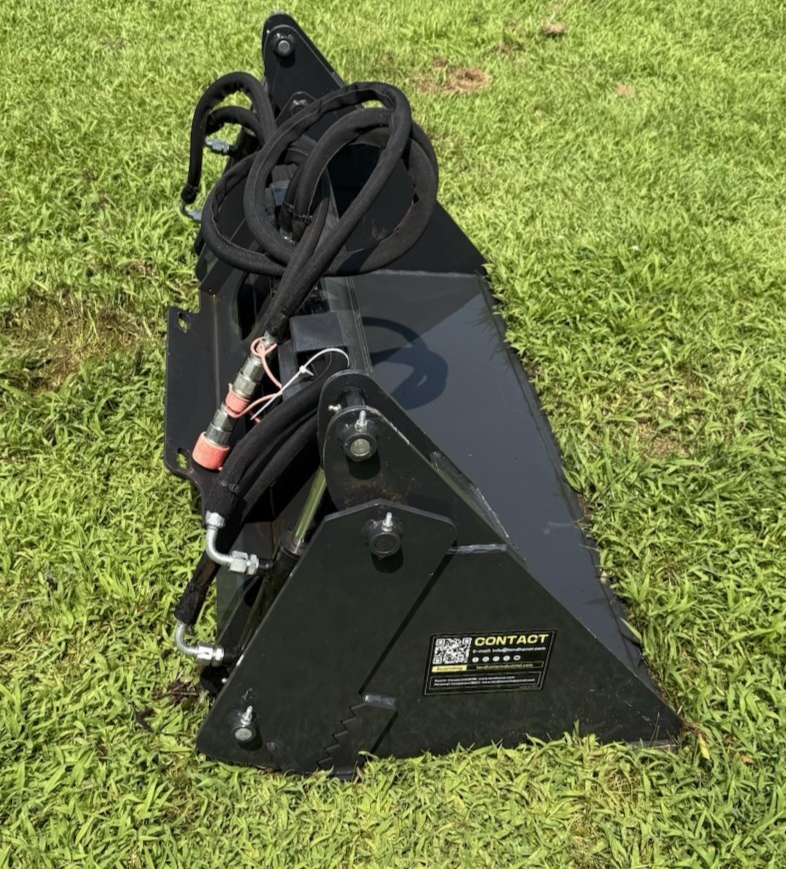 NEW 4 in 1 Combo Bucket MINI Skidloader 48" Quick Attach Hydraulic SkidSteer